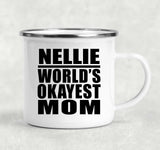 Nellie World's Okayest Mom - 12oz Camping Mug