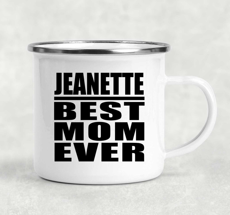 Jeanette Best Mom Ever - 12oz Camping Mug
