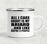All I Care About Is My Briard - 12oz Camping Mug
