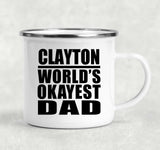 Clayton World's Okayest Dad - 12oz Camping Mug