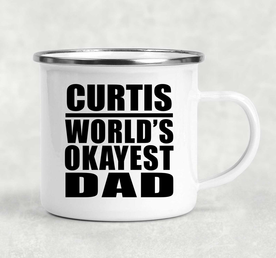 Curtis World's Okayest Dad - 12oz Camping Mug
