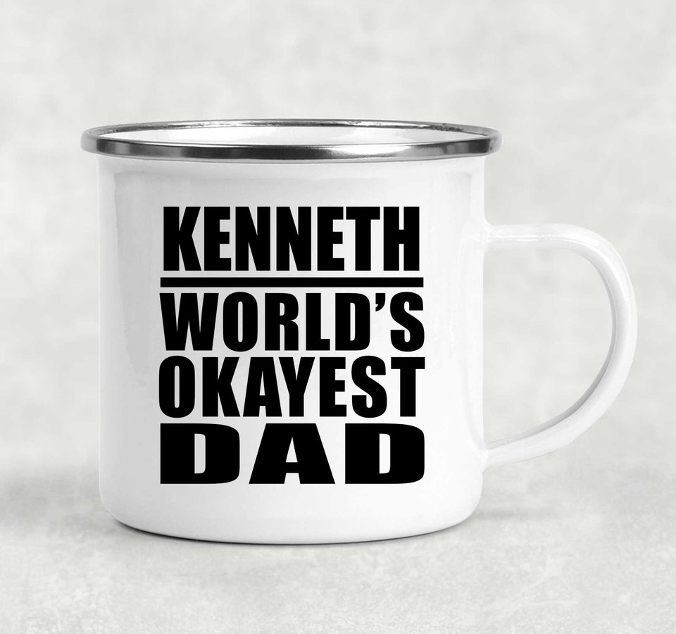 Kenneth World's Okayest Dad - 12oz Camping Mug