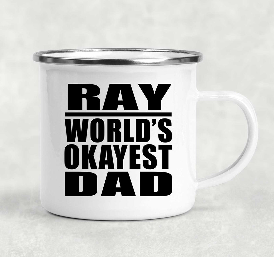 Ray World's Okayest Dad - 12oz Camping Mug
