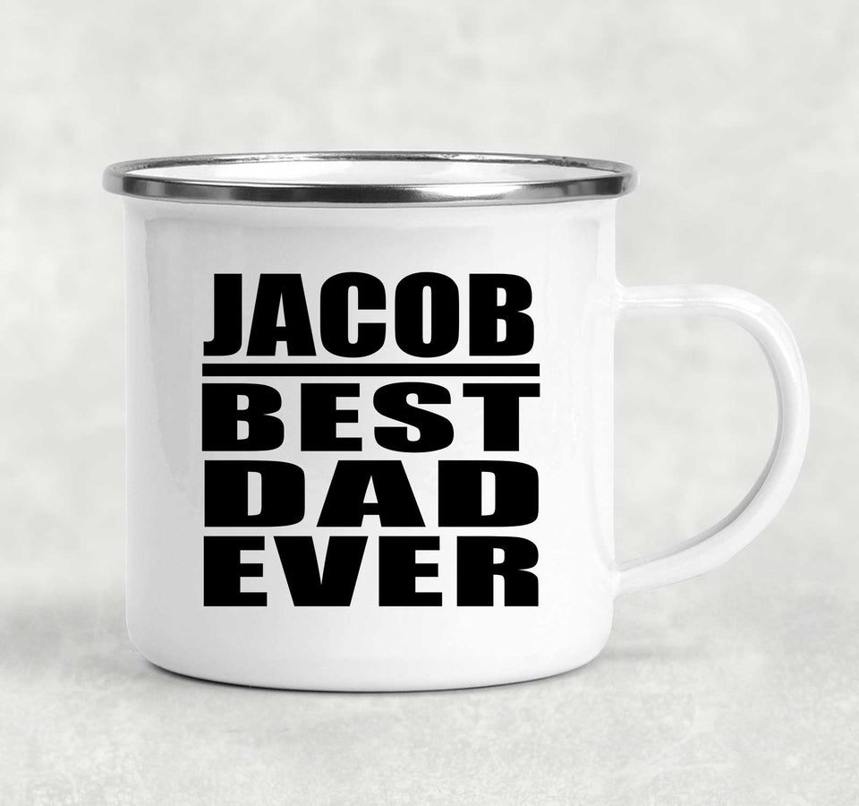 Jacob Best Dad Ever - 12oz Camping Mug