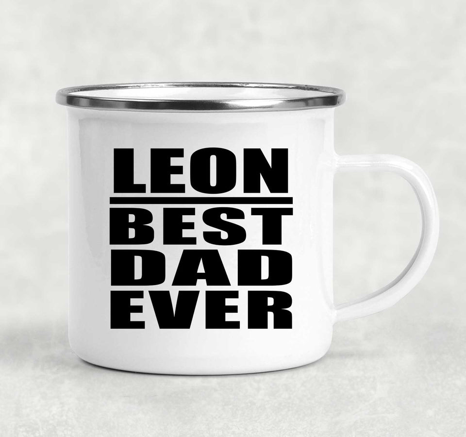 Leon Best Dad Ever - 12oz Camping Mug