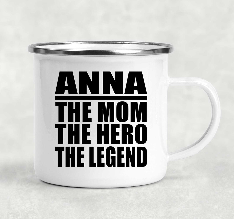 Anna The Mom The Hero The Legend - 12oz Camping Mug