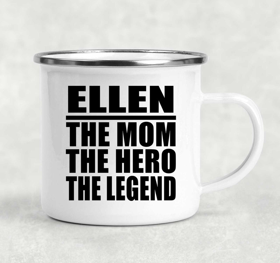 Ellen The Mom The Hero The Legend - 12oz Camping Mug