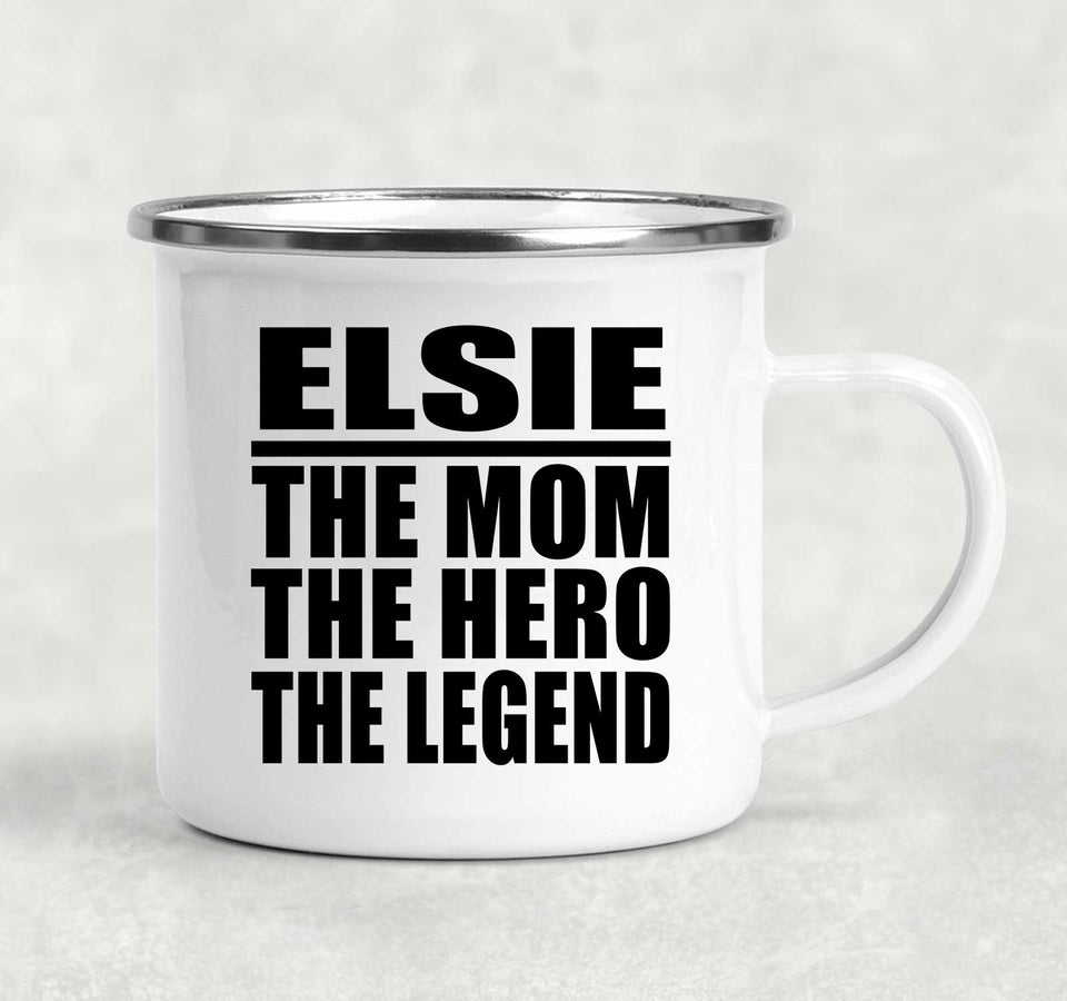 Elsie The Mom The Hero The Legend - 12oz Camping Mug