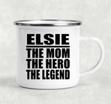 Elsie The Mom The Hero The Legend - 12oz Camping Mug