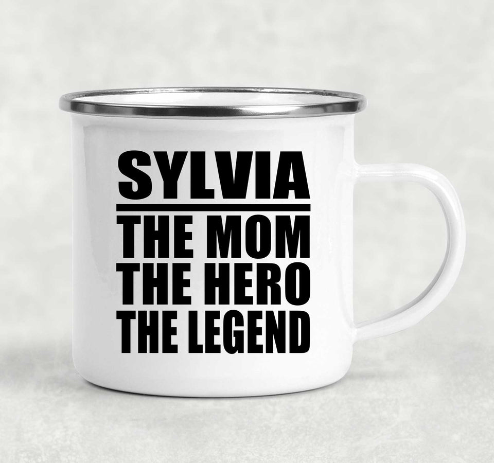 Sylvia The Mom The Hero The Legend - 12oz Camping Mug