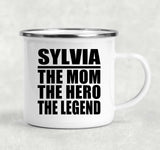 Sylvia The Mom The Hero The Legend - 12oz Camping Mug