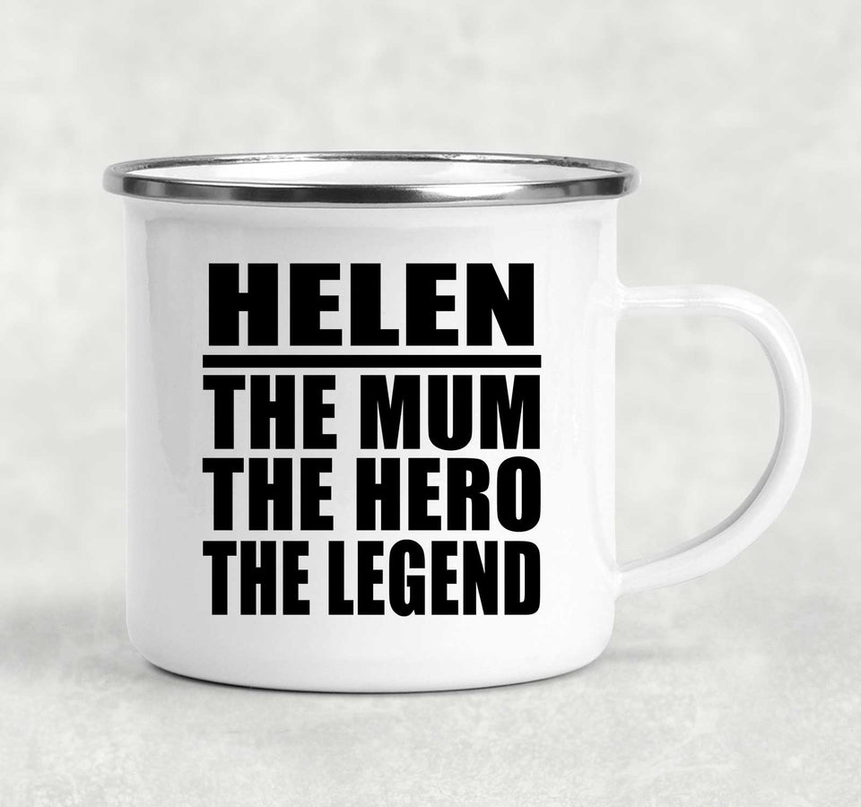 Helen The Mum The Hero The Legend - 12oz Camping Mug