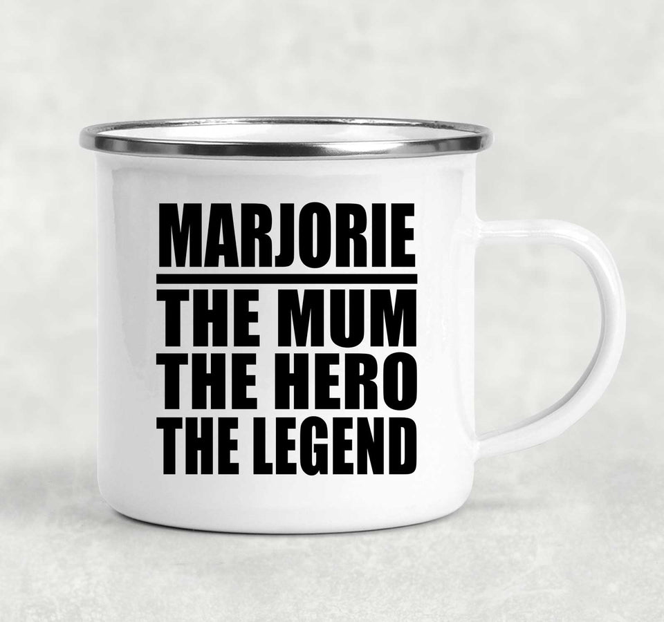 Marjorie The Mum The Hero The Legend - 12oz Camping Mug