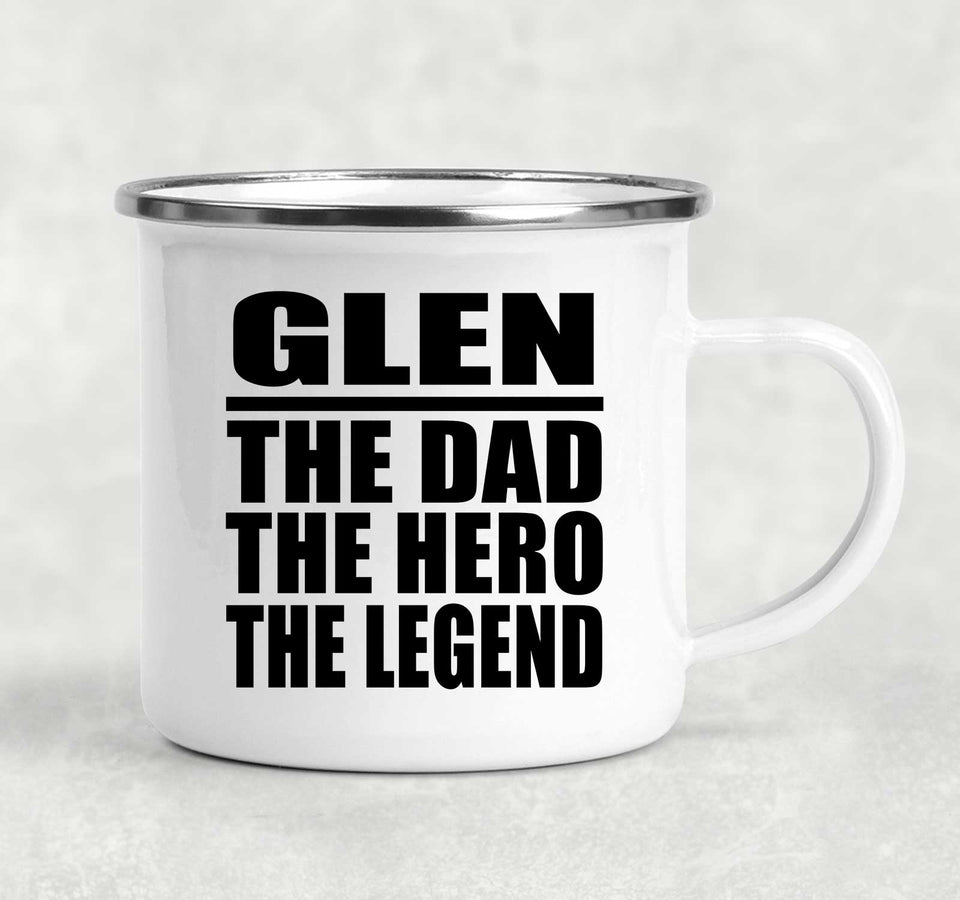 Glen The Dad The Hero The Legend - 12oz Camping Mug