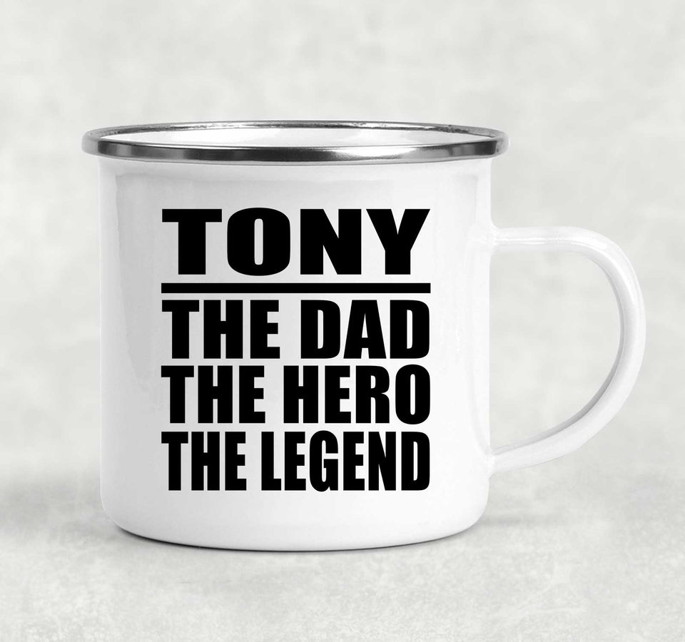 Tony The Dad The Hero The Legend - 12oz Camping Mug