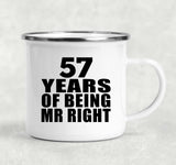 57th Anniversary 57 Years Of Being Mr Right - 12oz Camping Mug