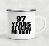 97th Anniversary 97 Years Of Being Mr Right - 12oz Camping Mug
