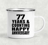 Happy 77th Anniversary 77 Years & Counting - 12oz Camping Mug