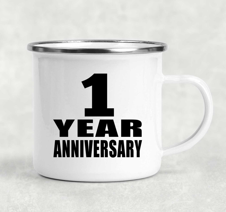 1st Anniversary 1 Year - 12oz Camping Mug