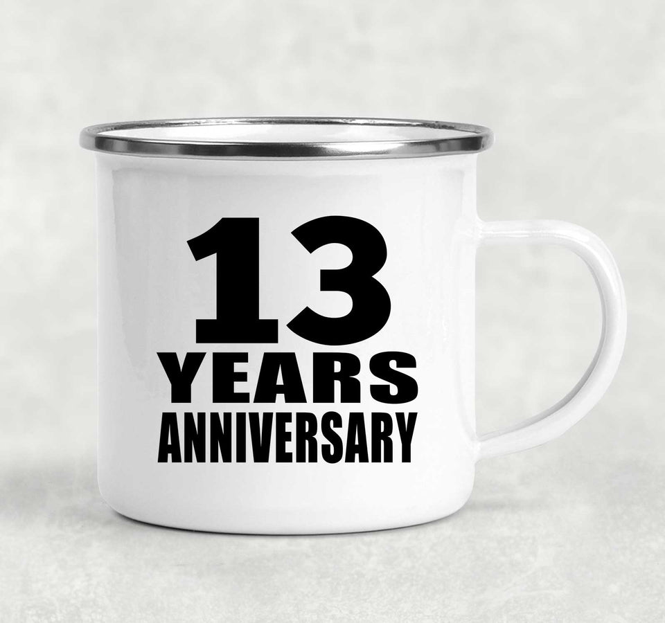 13th Anniversary 13 Years - 12oz Camping Mug