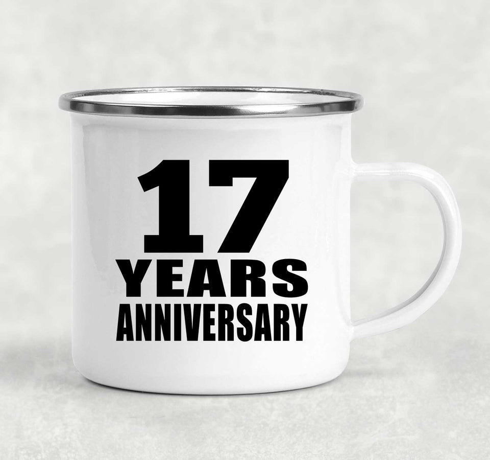 17th Anniversary 17 Years - 12oz Camping Mug