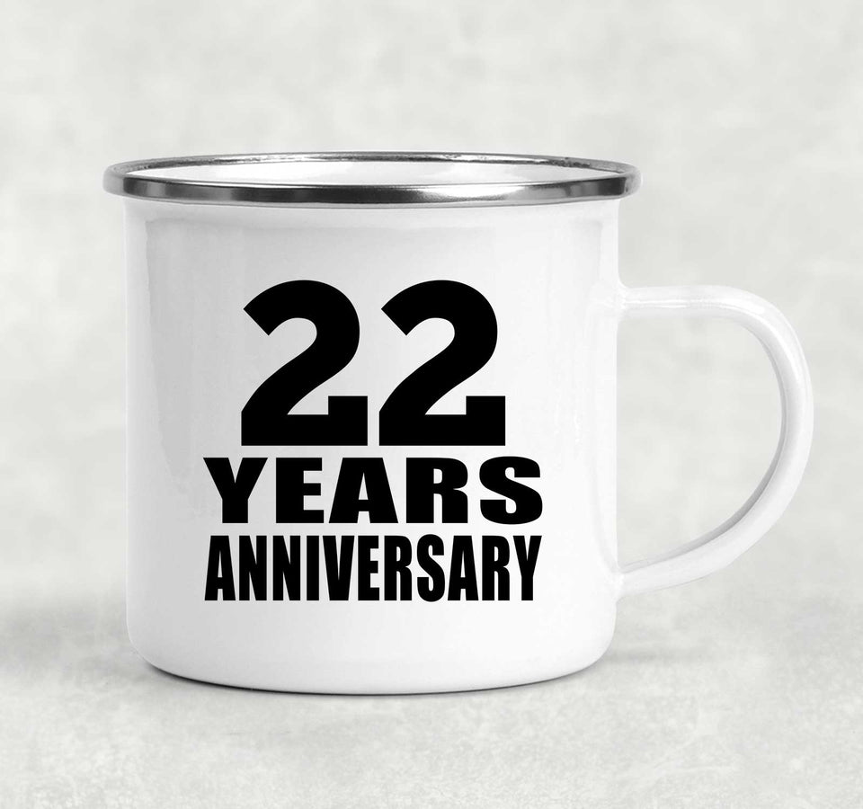 22nd Anniversary 22 Years - 12oz Camping Mug