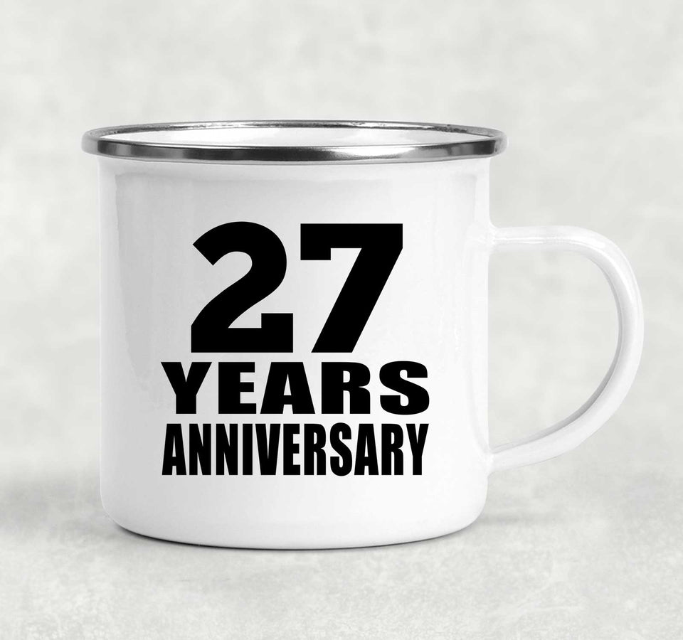 27th Anniversary 27 Years - 12oz Camping Mug