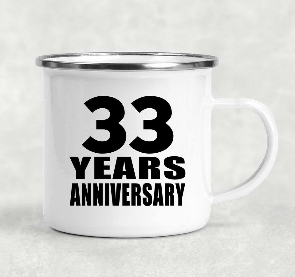 33rd Anniversary 33 Years - 12oz Camping Mug