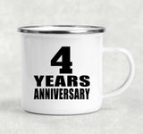 4th Anniversary 4 Years - 12oz Camping Mug
