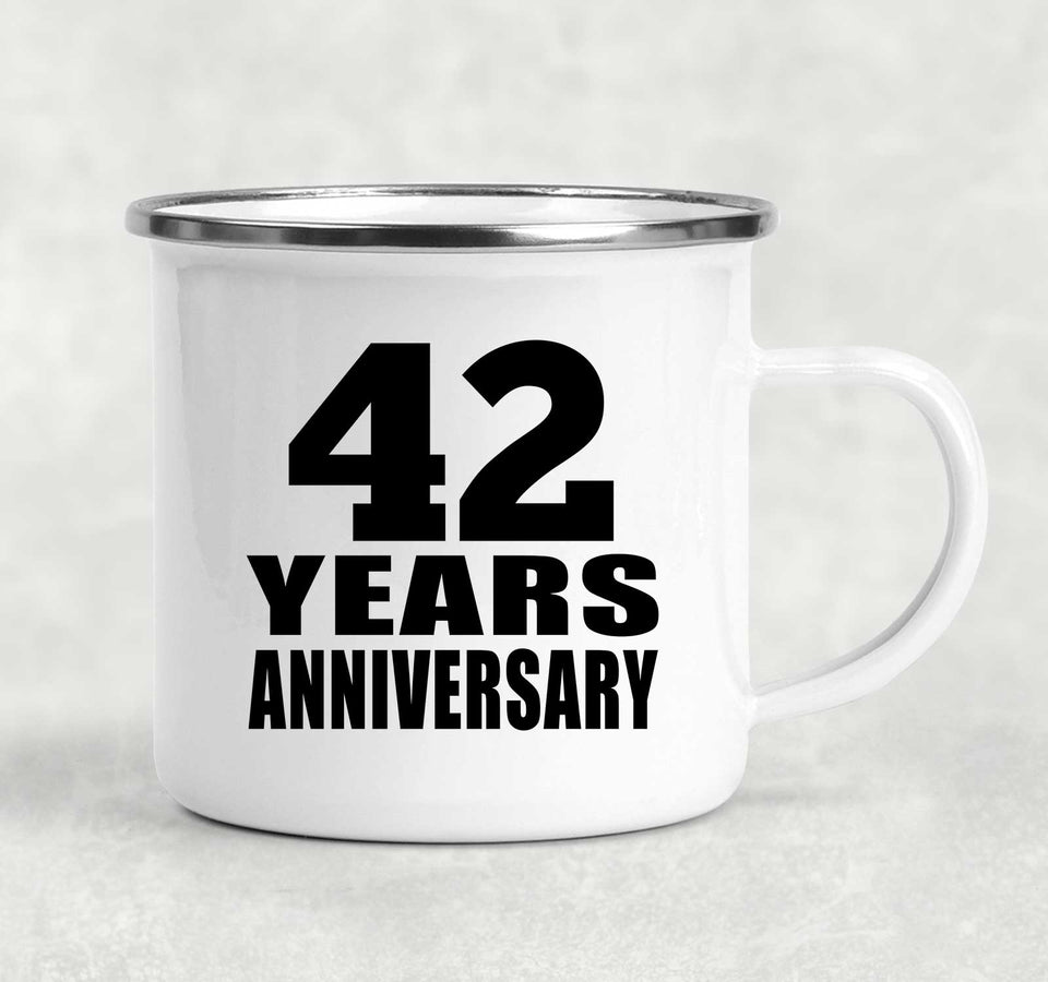 42nd Anniversary 42 Years - 12oz Camping Mug