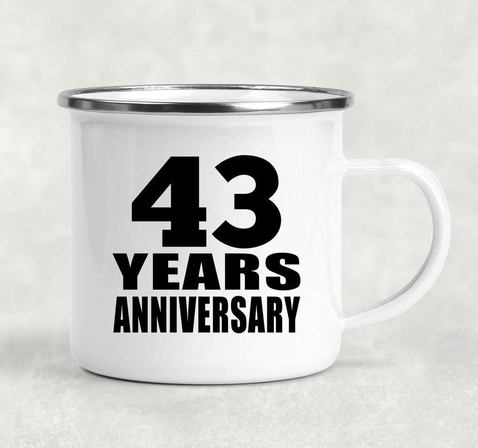 43rd Anniversary 43 Years - 12oz Camping Mug