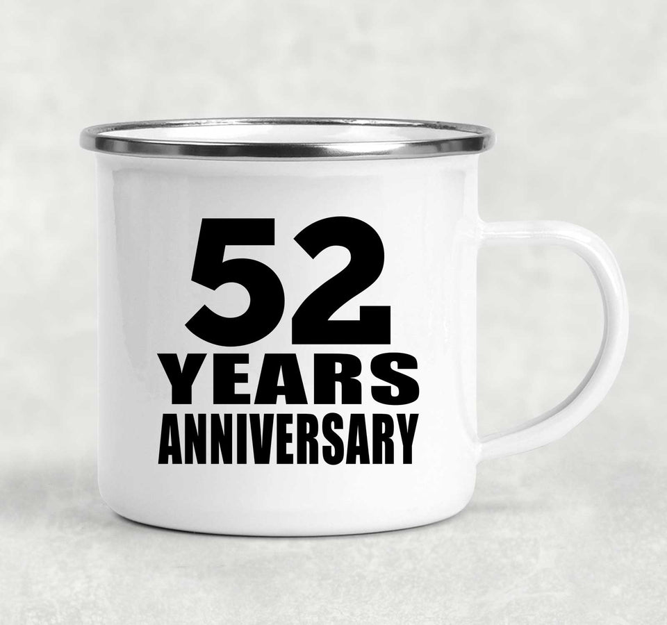 52nd Anniversary 52 Years - 12oz Camping Mug