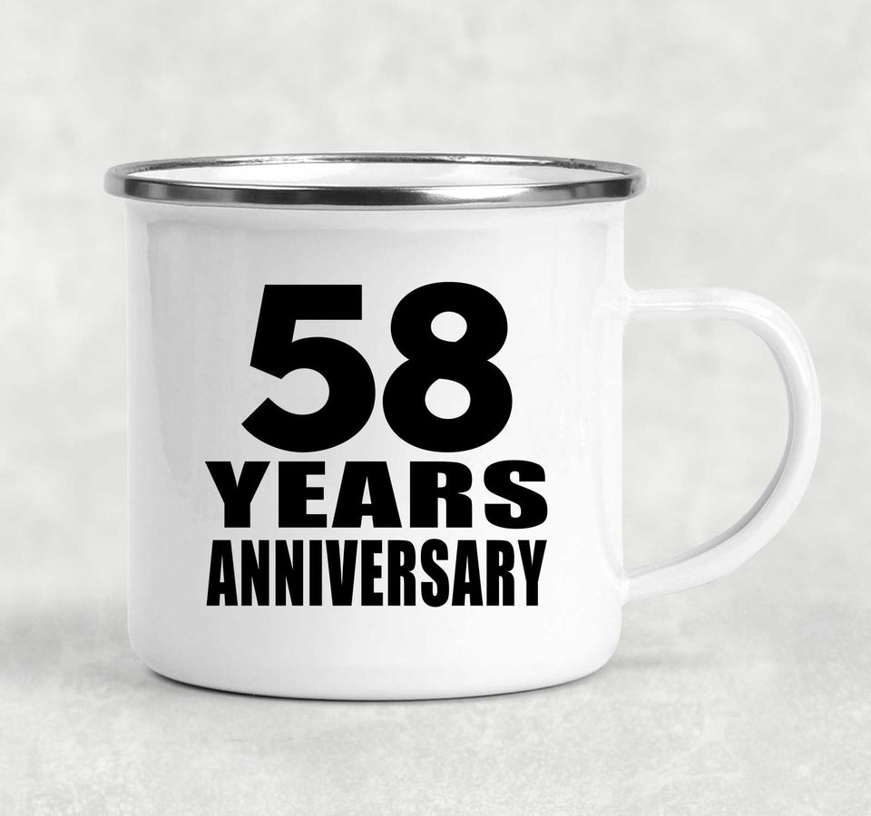 58th Anniversary 58 Years - 12oz Camping Mug
