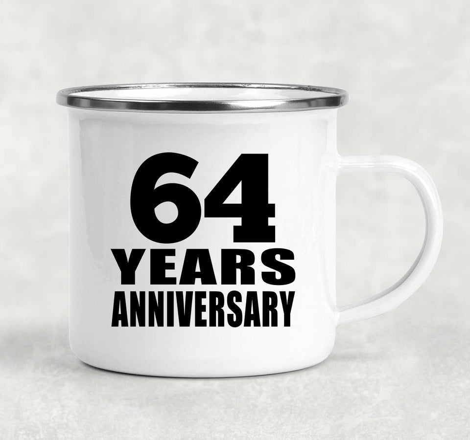 64th Anniversary 64 Years - 12oz Camping Mug