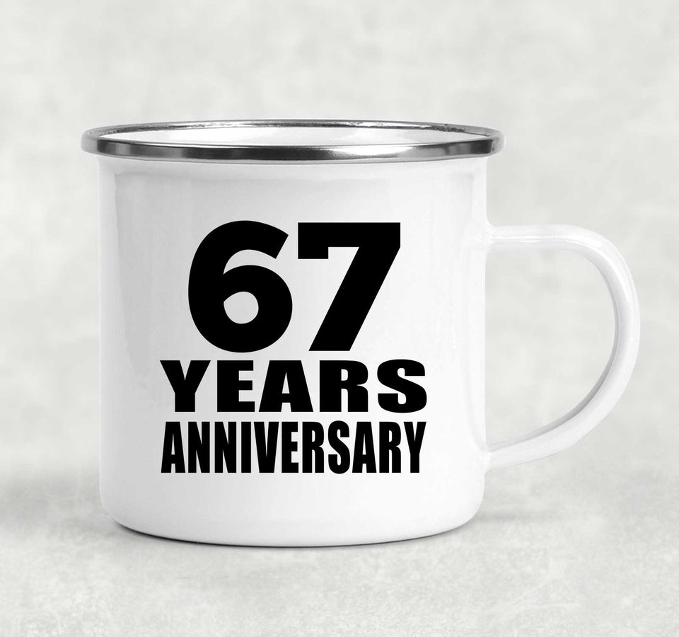 67th Anniversary 67 Years - 12oz Camping Mug
