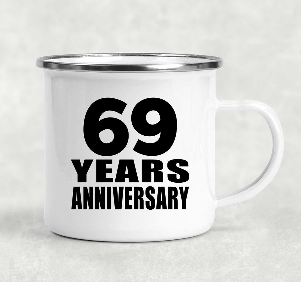 69th Anniversary 69 Years - 12oz Camping Mug