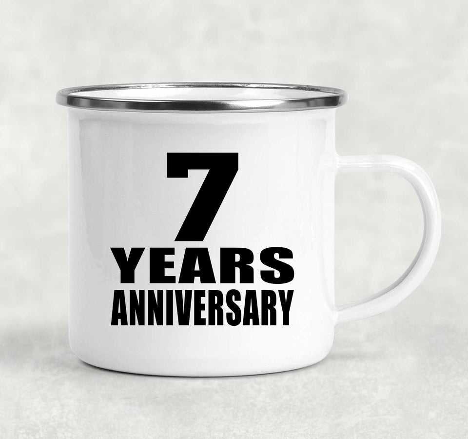7th Anniversary 7 Years - 12oz Camping Mug