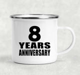 8th Anniversary 8 Years - 12oz Camping Mug