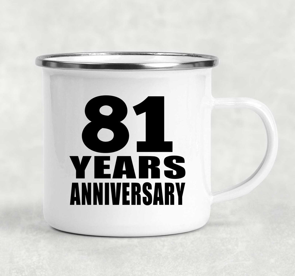 81st Anniversary 81 Years - 12oz Camping Mug