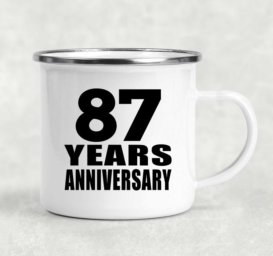 87th Anniversary 87 Years - 12oz Camping Mug
