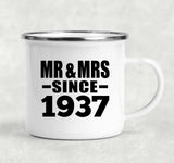 87th Anniversary Mr & Mrs Since 1937 - 12oz Camping Mug