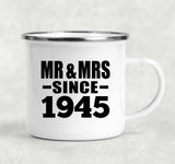 79th Anniversary Mr & Mrs Since 1945 - 12oz Camping Mug