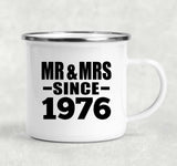 48th Anniversary Mr & Mrs Since 1976 - 12oz Camping Mug