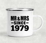 45th Anniversary Mr & Mrs Since 1979 - 12oz Camping Mug