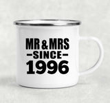 28th Anniversary Mr & Mrs Since 1996 - 12oz Camping Mug
