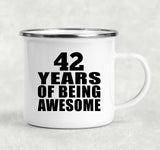 42nd Birthday 42 Years Of Being Awesome - 12oz Camping Mug