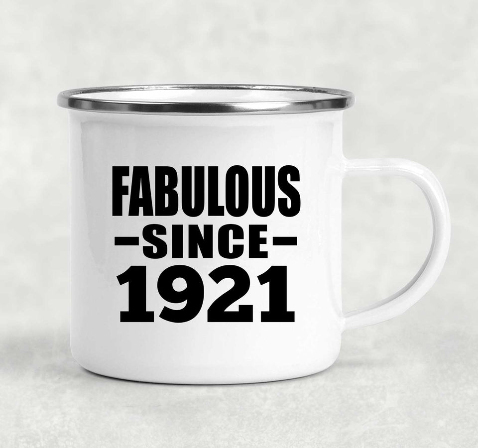 103rd Birthday Fabulous Since 1921 - 12oz Camping Mug