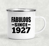 97th Birthday Fabulous Since 1927 - 12oz Camping Mug