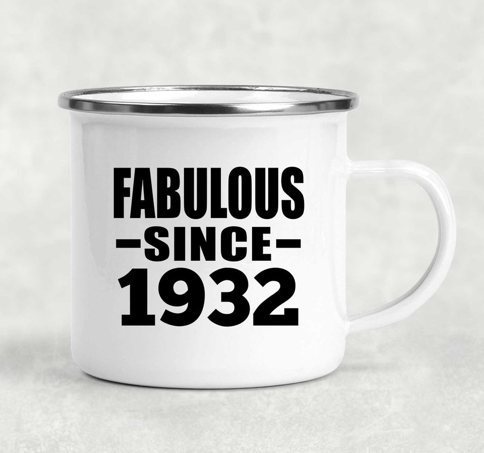 92nd Birthday Fabulous Since 1932 - 12oz Camping Mug