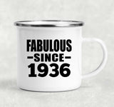 88th Birthday Fabulous Since 1936 - 12oz Camping Mug